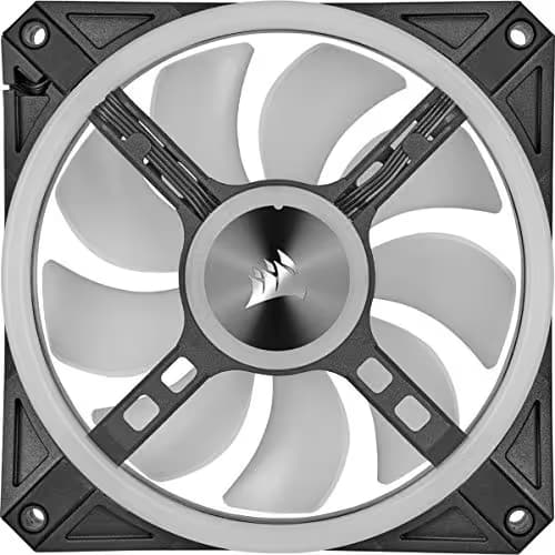 Corsair iCUE QL140 140mm Black PWM RGB 50.2 CFM 2-Pack image