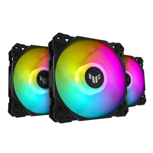 Asus TUF Gaming TF120 ARGB 120mm Black / White ARGB PWM 76 CFM 3-Pack image