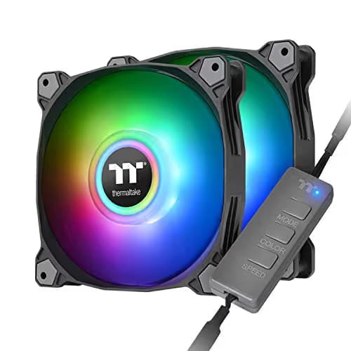 Thermaltake Pure Duo 120mm Black PWM ARGB 2-Pack main image