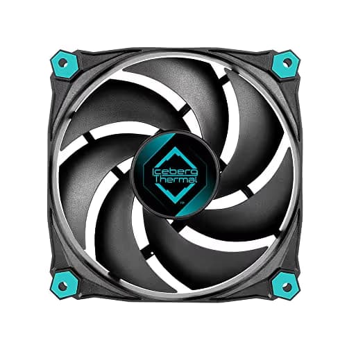 Iceberg Thermal IceGALE 120mm Black / Blue Silent 30 CFM 3-Pack image