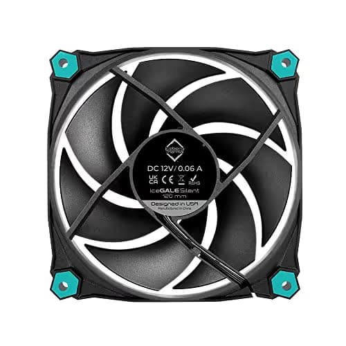 Iceberg Thermal IceGALE 120mm Black / Blue Silent 30 CFM 3-Pack image