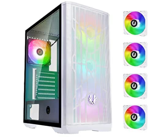 BitFenix Nova Mesh SE ATX Mid Tower White with Tempered Glass Side Panel and USB 3.2 Gen 1 Type-A image