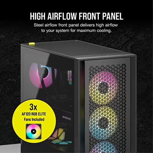 Corsair iCUE 4000D RGB AIRFLOW Mid-Tower ATX Case - Black  image