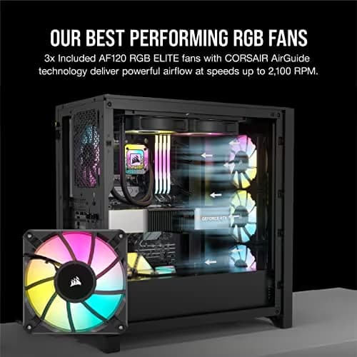 Corsair iCUE 4000D RGB AIRFLOW Mid-Tower ATX Case - Black  image
