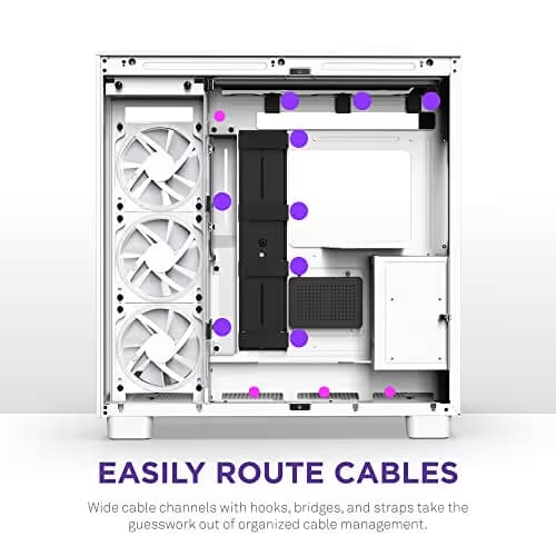 NZXT H9 Elite ATX Mid Tower White with Tempered Glass Side Panel and USB 3.2 Gen 2x2 Type-C, USB 3.2 Gen 1 Type-A image