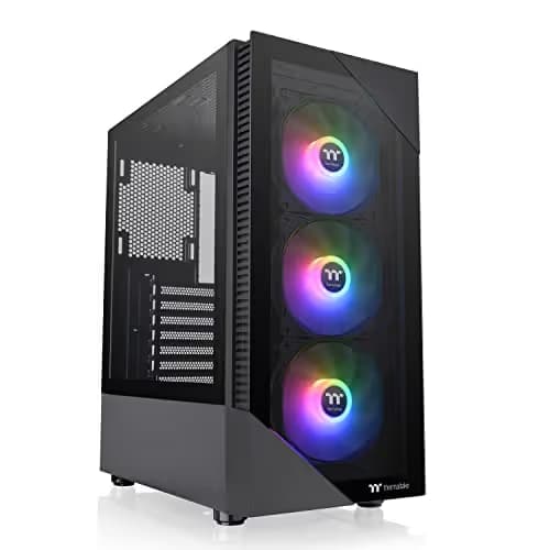 Thermaltake View 200 TG ARGB ATX Mid Tower Black Tempered Glass image
