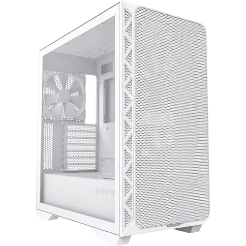 Montech AIR 903 BASE ATX Mid Tower White Tempered Glass Side Panel image