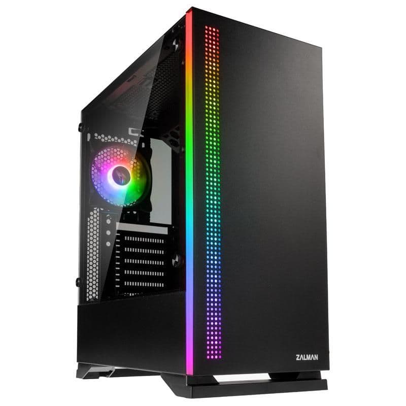 Zalman S5 ATX Mid Tower Black Tempered Glass Side Panel main image
