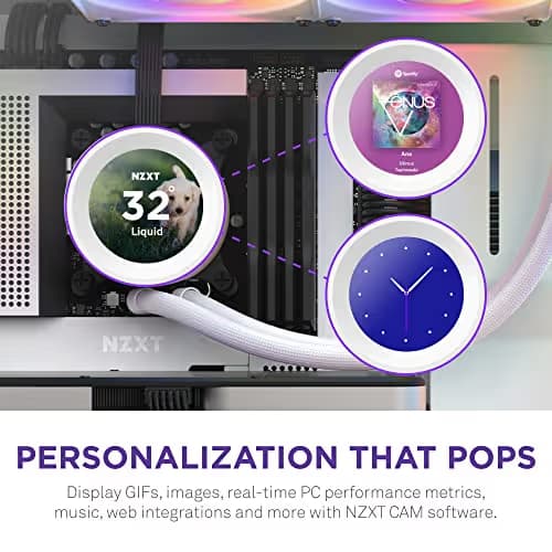 NZXT Kraken Elite 360 RGB Water 360mm RGB 78.02 CFM White image
