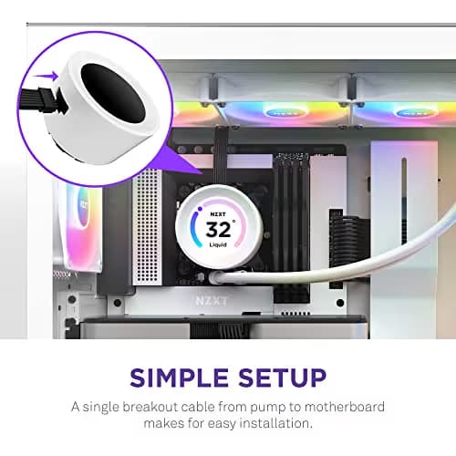 NZXT Kraken Elite 360 RGB Water 360mm RGB 78.02 CFM White image
