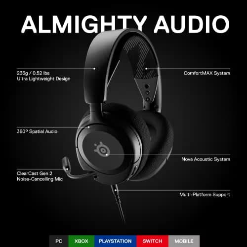 SteelSeries Arctis Nova 1 Closed Gaming Headset image