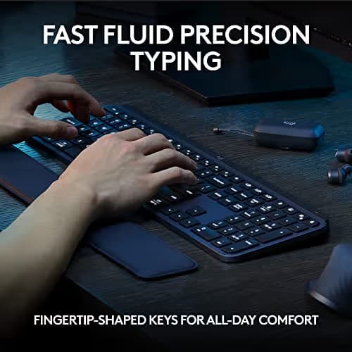 Logitech MX KEYS S Wireless/Wired/Bluetooth Standard Keyboard image