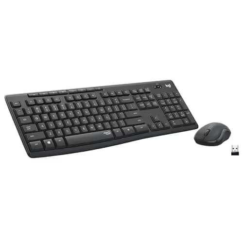 Logitech MK295 Silent Wireless/Wired Standard Keyboard with Optical Mouse main image