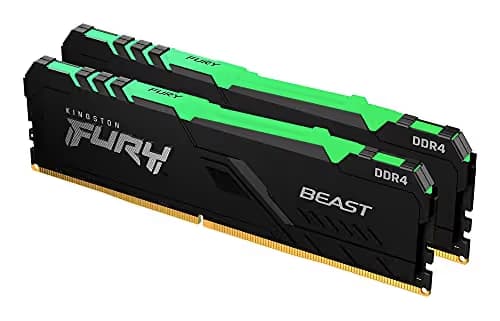Kingston FURY Beast RGB Black DDR4-3600 CL17 16GB (2x8GB) image