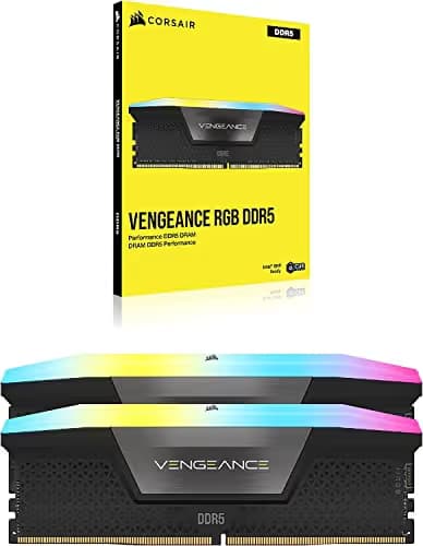 Corsair Vengeance RGB Black DDR5-5600 CL36 64GB (4x16GB) image