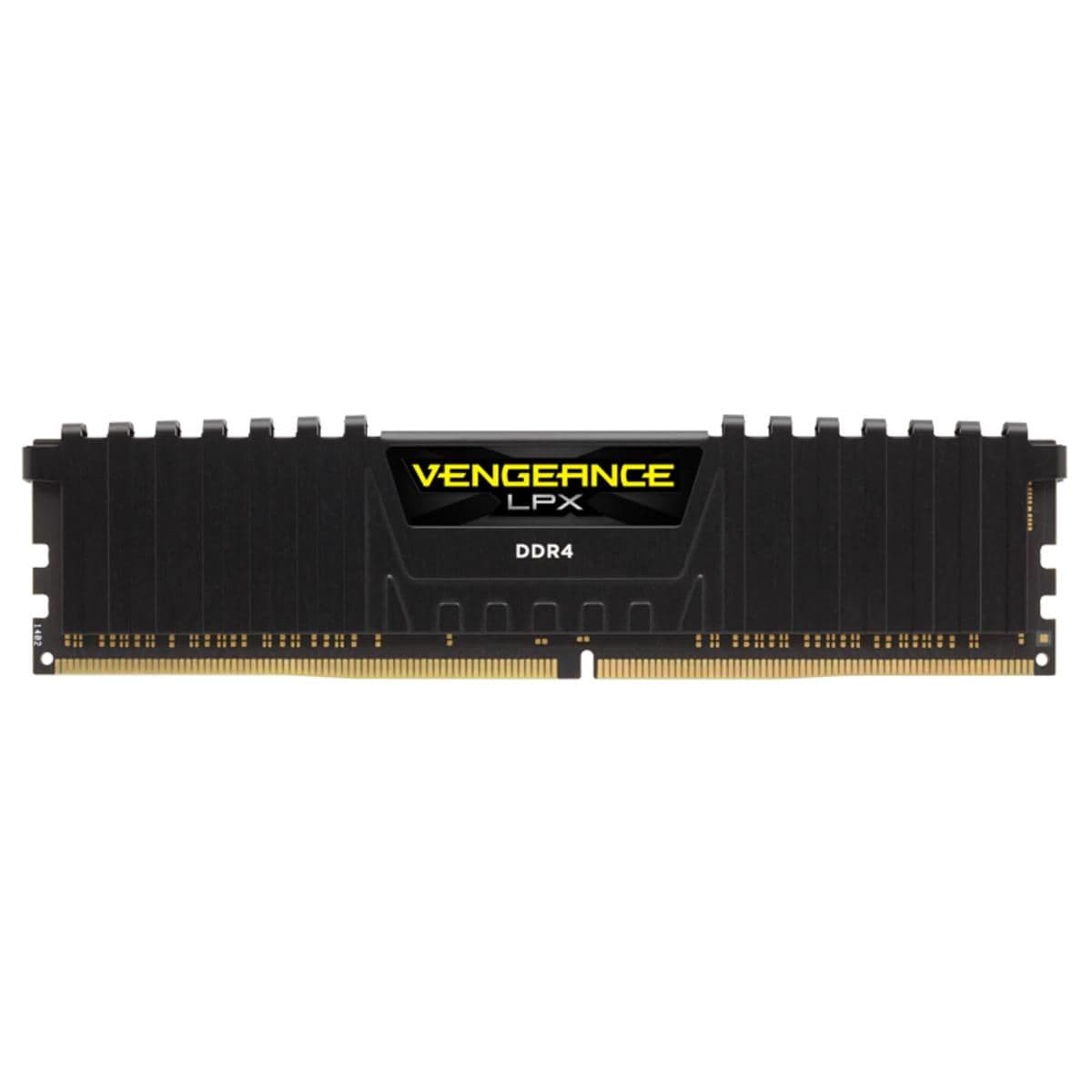 Corsair Vengeance LPX Black / Yellow DDR4-3200 CL16 8GB (1x8GB) image