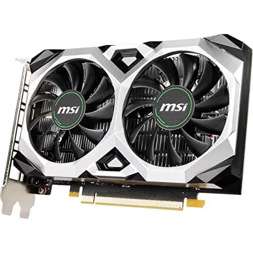 MSI D6 VENTUS XS OC GeForce GTX 1650 G6 4GB GDDR6 Black Silver image