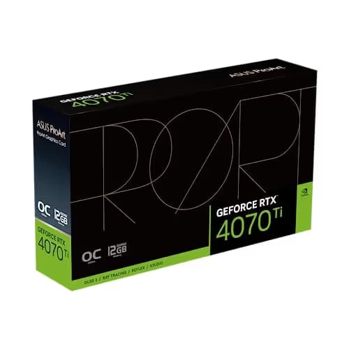 Asus ProArt OC GeForce RTX 4070 Ti 12GB GDDR6X Black / Gold image