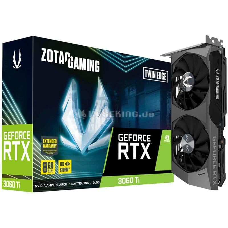 Zotac GAMING Twin Edge GeForce RTX 3060 Ti LHR 8GB GDDR6 Black main image