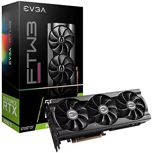 EVGA FTW3 ULTRA GAMING GeForce RTX 3060 Ti LHR 8GB GDDR6 Black image
