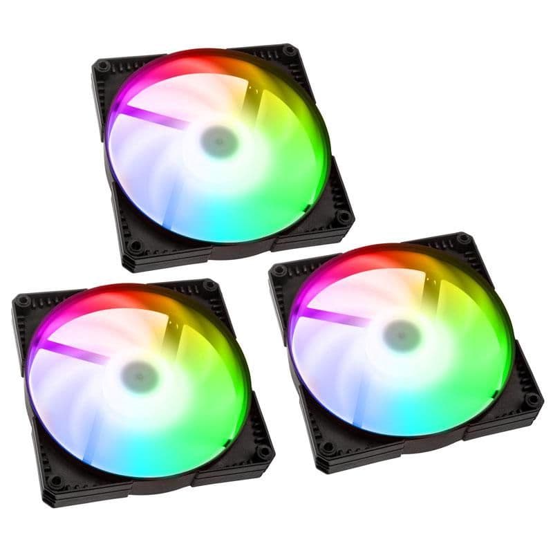 Phanteks FSK 140mm Black / White PWM Addressable RGB 3-Pack image