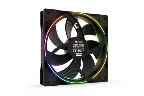 be quiet! Light Wings 140mm Black Addressable RGB PWM 56 CFM 3-Pack image
