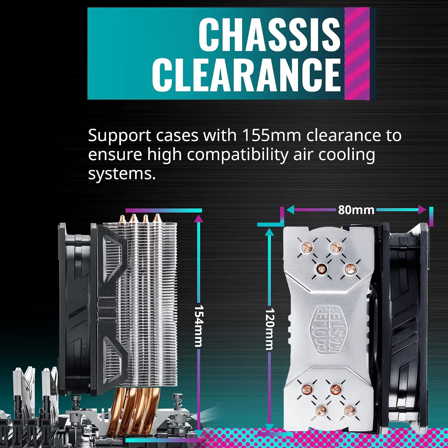 Cooler Master Hyper 212 EVO V2 Air 154mm 62 CFM image