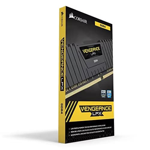 Corsair Vengeance LPX Black / Yellow DDR4-3600 CL16 32GB (2x16GB) image