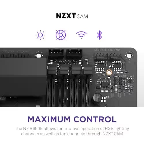 NZXT B650E N7 AM5 WIFI DDR5 ATX Black image