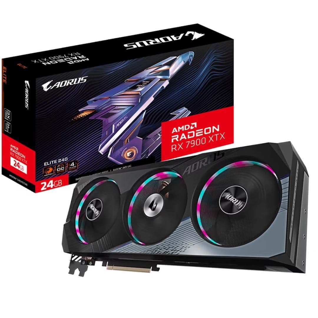 Gigabyte AORUS ELITE Radeon RX 7900 XTX 24GB GDDR6 Black / Silver image