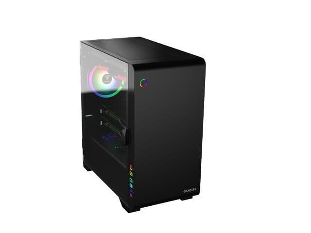 GAMDIAS MARS M2 Micro ATX Mid Tower Black Tempered Glass Side Panel main image