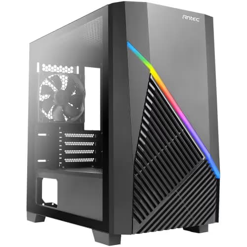 Antec Draco 10 Micro ATX Mini Tower Black Tempered Glass Side Panel, USB 3.2 Gen 1 Type-A image