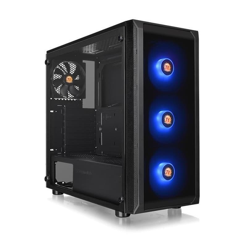 Thermaltake Versa J23 ATX Mid Tower Black RGB Tempered Glass main image