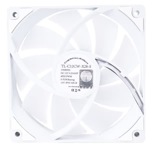 Thermalright TL-C12CW-X28-S 120mm White PWM ARGB image