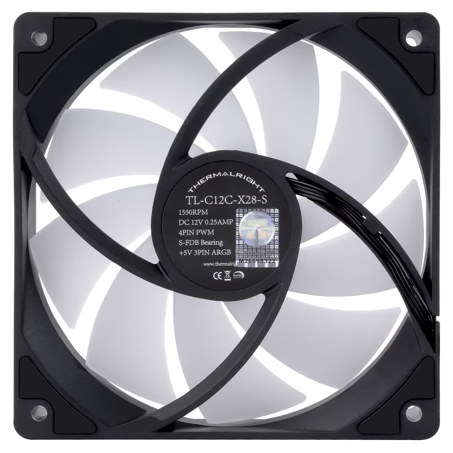 Thermalright TL-C12C-X28-S 120mm Black ARGB PWM image
