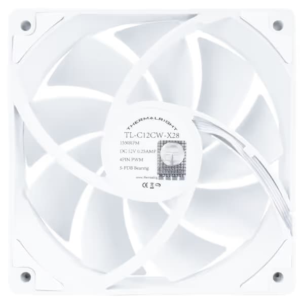 Thermalright TL-C12CW-X28 120mm White PWM 73.3 CFM image