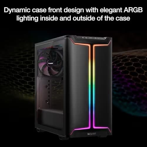 be quiet! Pure Base 501 DX ATX Mid Tower Black Tempered Glass Side Panel image