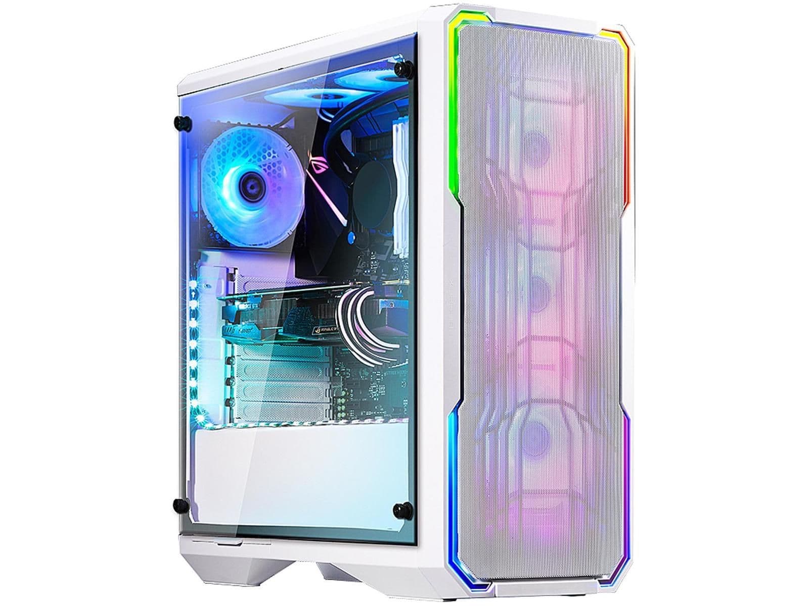 BitFenix Enso ATX Mid Tower White Mesh Front Tempered Glass Side Panel main image