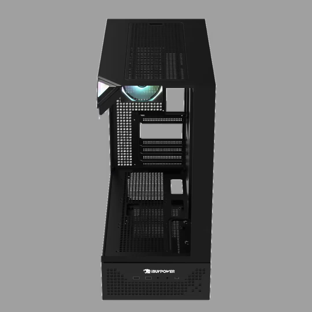 iBuypower Element 9 PRO ATX Mid Tower Black with Tempered Glass Side Panel image