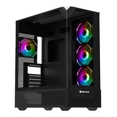 iBuypower Element 9 PRO ATX Mid Tower Black with Tempered Glass Side Panel image