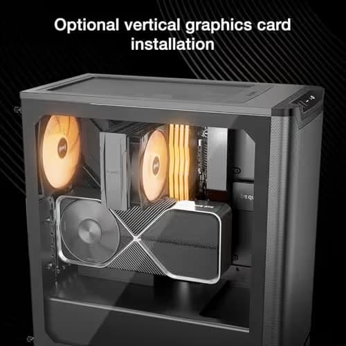 be quiet! Pure Base 501 LX ATX Mid Tower Black with Tempered Glass Side Panel and USB 3.2 Gen 2 Type-C USB 3.2 Gen 1 Type-A image