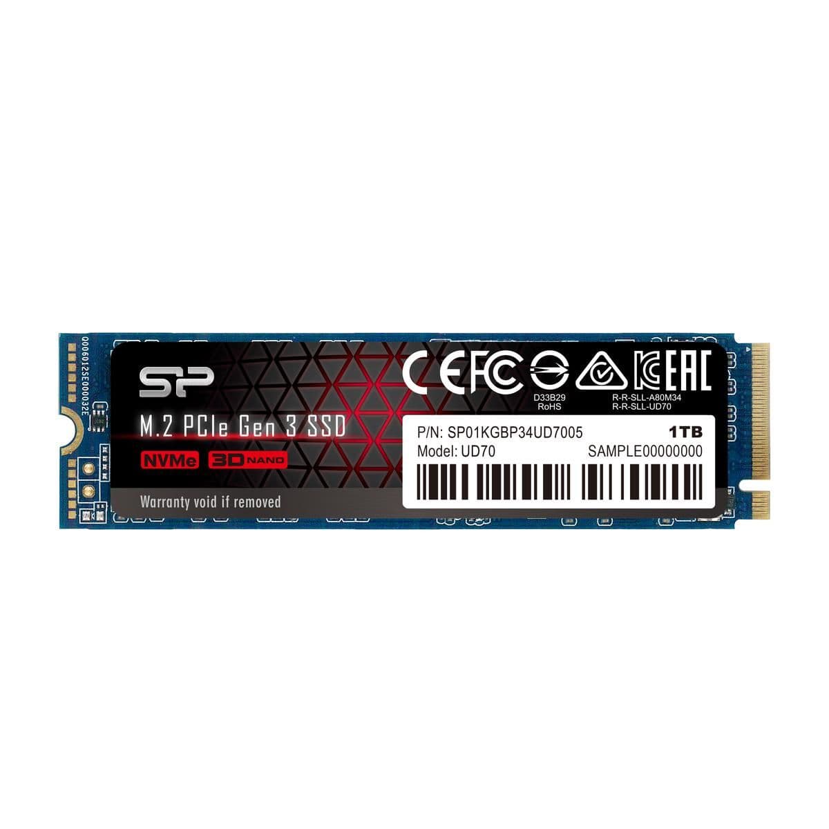 Silicon Power UD70 1TB SSD M.2-2280 PCIe 3.0 X4 NVMe image