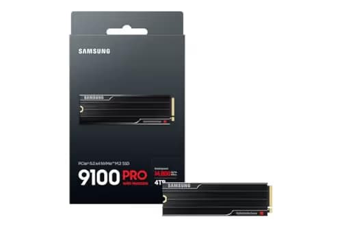 Samsung 9100 PRO w/Heatsink 4TB SSD M.2-2280 PCIe 5.0 X4 NVMe image