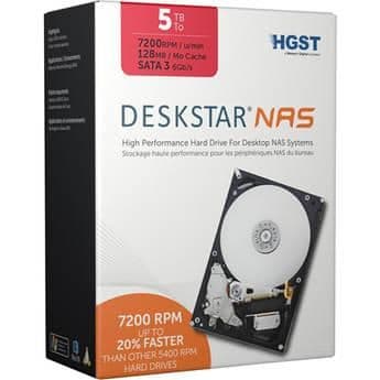 Hitachi Deskstar NAS 5TB HDD 3.5" 7200RPM SATA main image