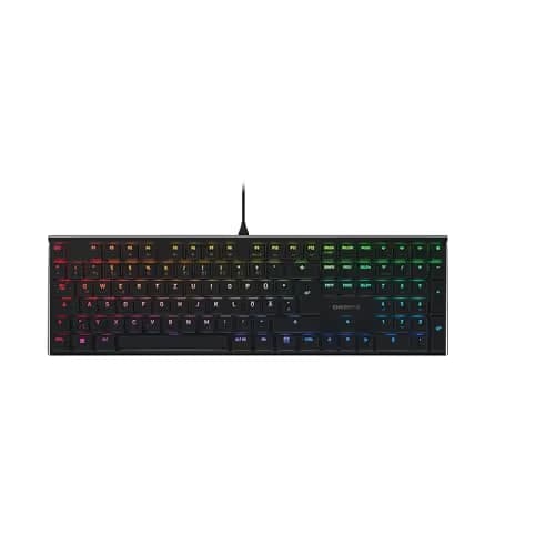 Cherry MX 10.0N RGB Wired Slim Low Profile Speed Silver Mechanical Keyboard image