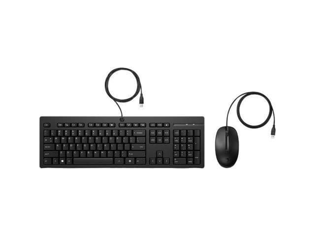 HP 225 Wired Standard Keyboard With Optical Mouse image