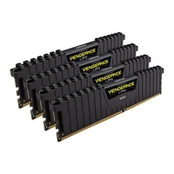 Corsair Vengeance LPX Black / Yellow DDR4-3600 CL18 32GB (4x8GB) image