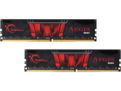 G.Skill Aegis Black / Red DDR4-2400 CL15 32GB (2x16GB) image
