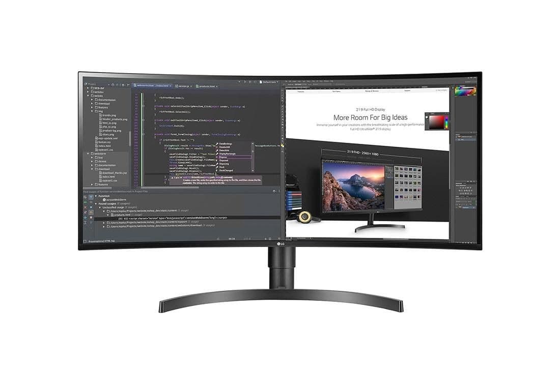 LG 34WL75C-B 34" 3440x1440 60Hz IPS Curved Monitor main image