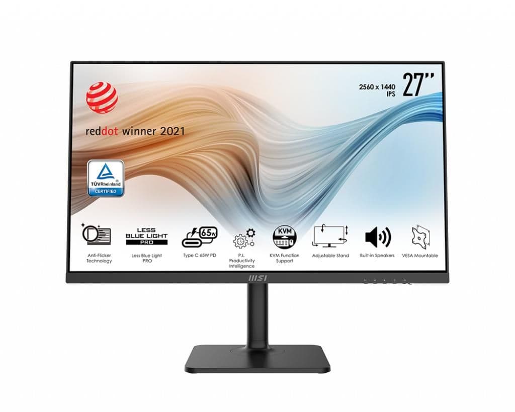 MSI Modern MD272QP 27" 1440p 75Hz IPS Monitor image
